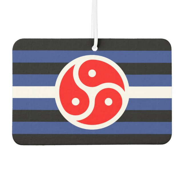 Leather Practice Pride Flag Air Freshener (Front)