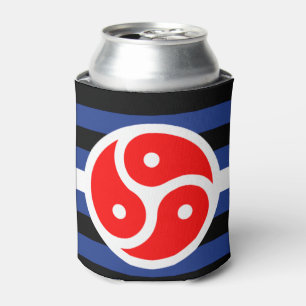 Leather Practice Pride Flag Can Cooler