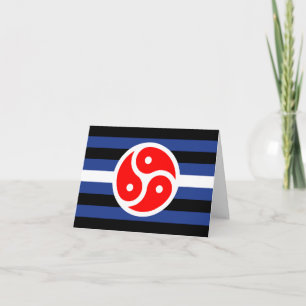 Leather Practice Pride Flag Card