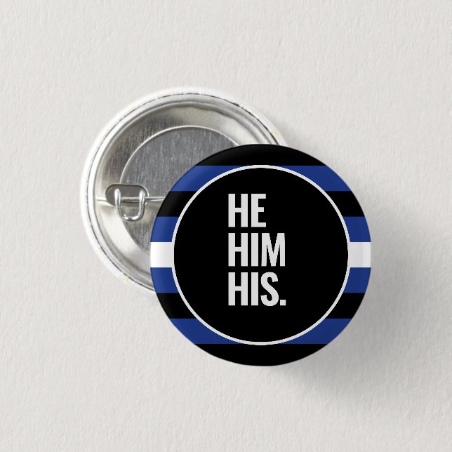 Leather Pride 1 Inch Round Button (Front & Back)