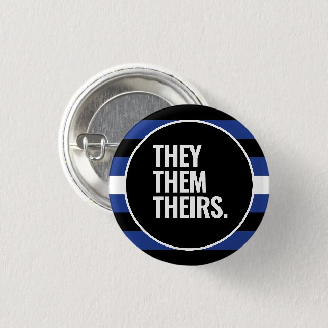Leather Pride 1 Inch Round Button (Front & Back)