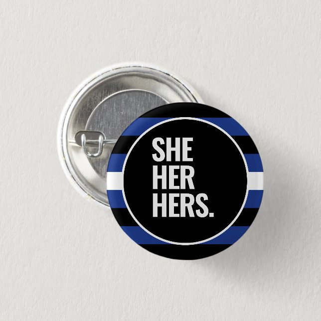 Leather Pride 1 Inch Round Button (Front & Back)
