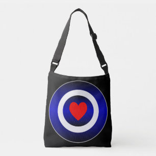 Leather Pride Circles Symbol Crossbody Bag