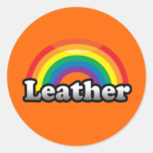 LEATHER PRIDE CLASSIC ROUND STICKER
