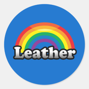 LEATHER PRIDE CLASSIC ROUND STICKER