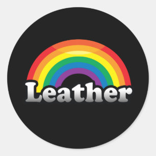 LEATHER PRIDE CLASSIC ROUND STICKER