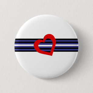 Leather Pride Flag 2 Inch Round Button