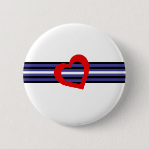 Leather Pride Flag 2 Inch Round Button