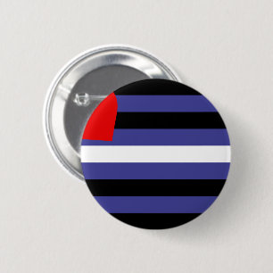 Leather Pride Flag 2 Inch Round Button