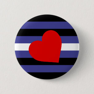 Leather Pride Flag 2 Inch Round Button