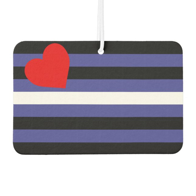 Leather Pride Flag Air Freshener (Front)