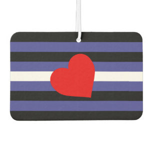 Leather Pride Flag and Heart Air Freshener