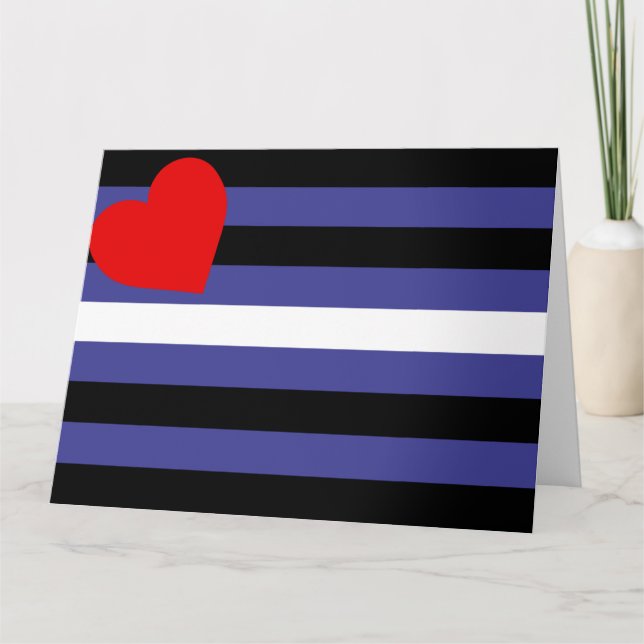Leather Pride Flag Card (Front)