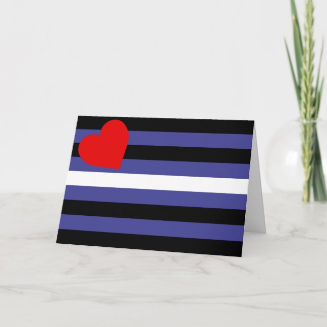 Leather Pride Flag Card (Front)