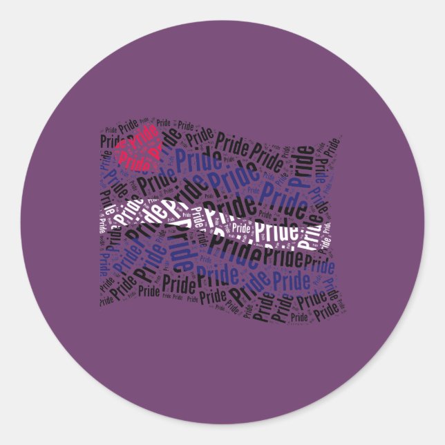 Leather Pride Flag Classic Round Sticker (Front)