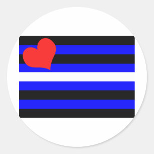 LEATHER PRIDE FLAG CLASSIC ROUND STICKER