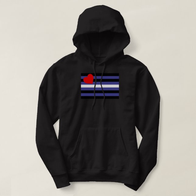 Leather Pride Flag Hoodie (Design Front)