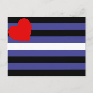 Leather Pride Flag Postcard