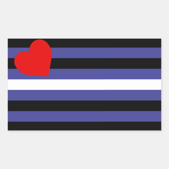 Leather Pride Flag Sticker (Front)