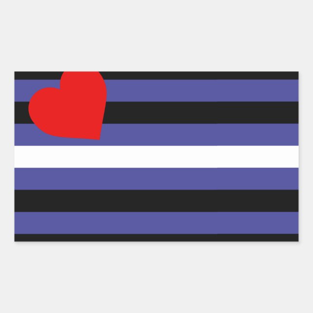 Leather Pride Flag Sticker (Front)