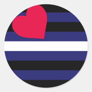 Leather Pride Flag Sticker
