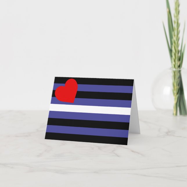 Leather Pride Flag Thank You Card (Front)