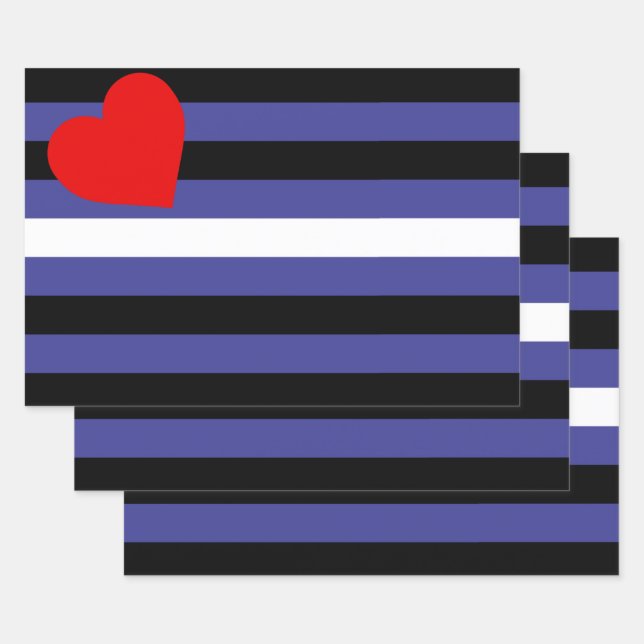 Leather Pride Flag Wrapping Paper Sheet (Set)