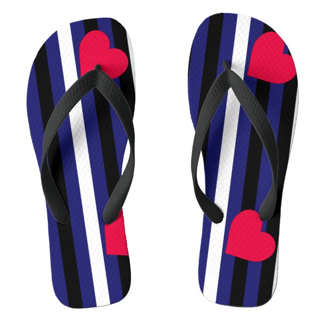 Leather Pride Flip Flops (Footbed)