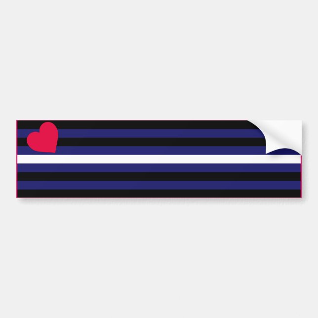 LEATHER PRIDEFLAG BAR BUMPER STICKER (Front)