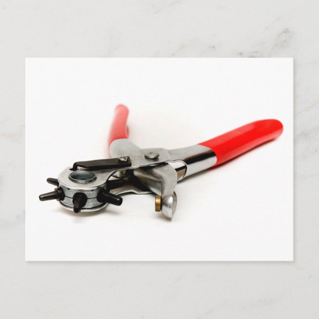 Leather Puncher Postcard (Front)