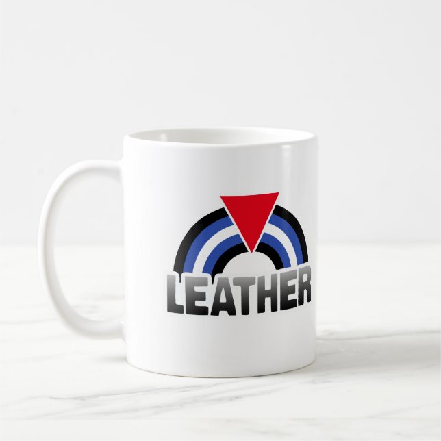Leather Queer Pride Coffee Mug (Left)