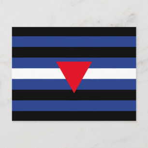Leather Queer Pride Flag Postcard