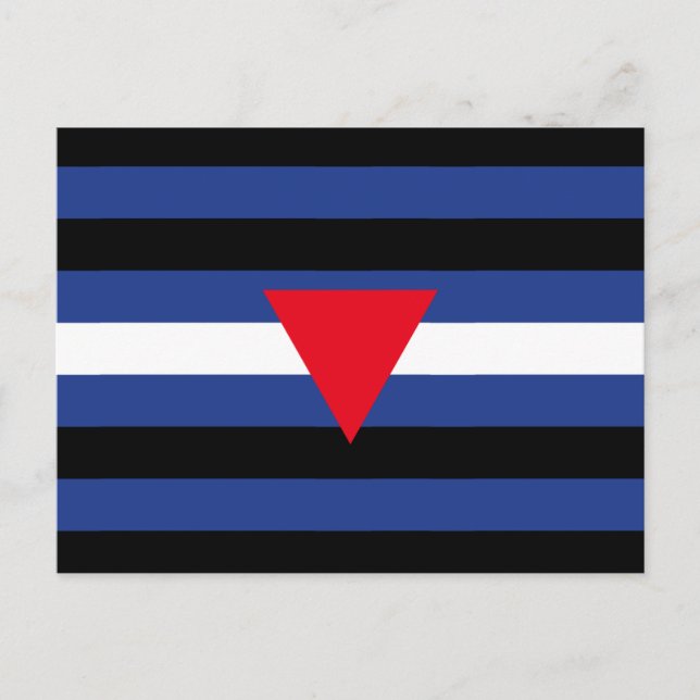 Leather Queer Pride Flag Postcard (Front)