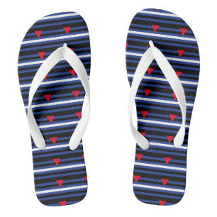 Leather Queer Pride Flip Flops
