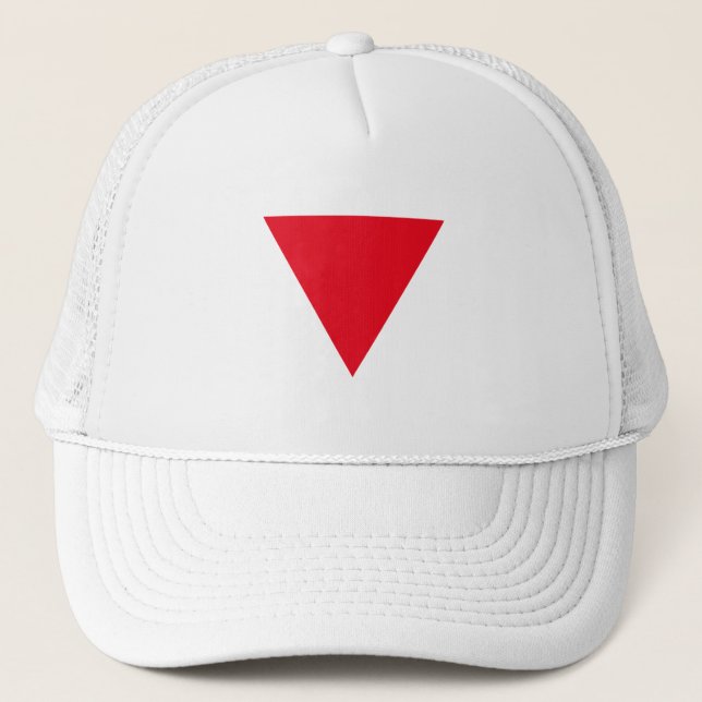 Leather Queer Pride Trucker Hat (Front)