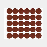 Leather Small Circle Waterproof Label (0.75")