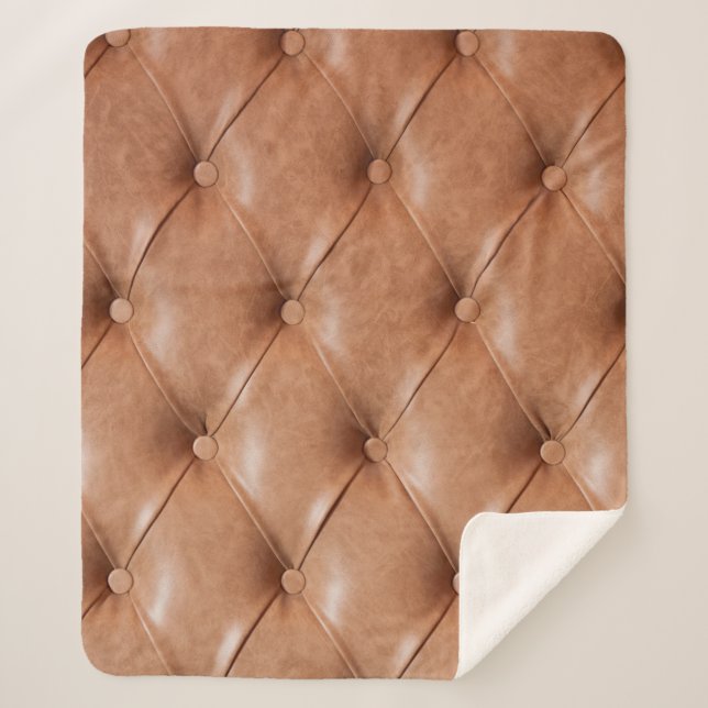 leather sofa background sherpa blanket (Front)