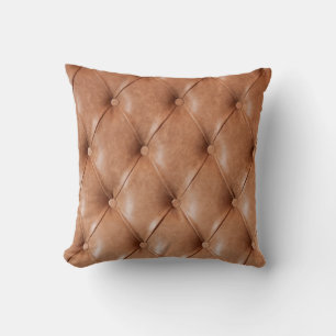 leather sofa background throw pillow