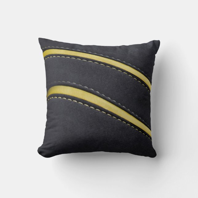 Leather & suede look pillow (Front)