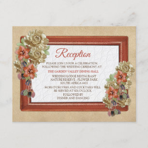 Leather & Suede Texture Art Reception Invitation