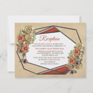 Leather & Suede Texture Art Reception Invitation