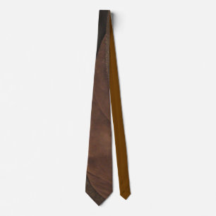 Leather & suede tie