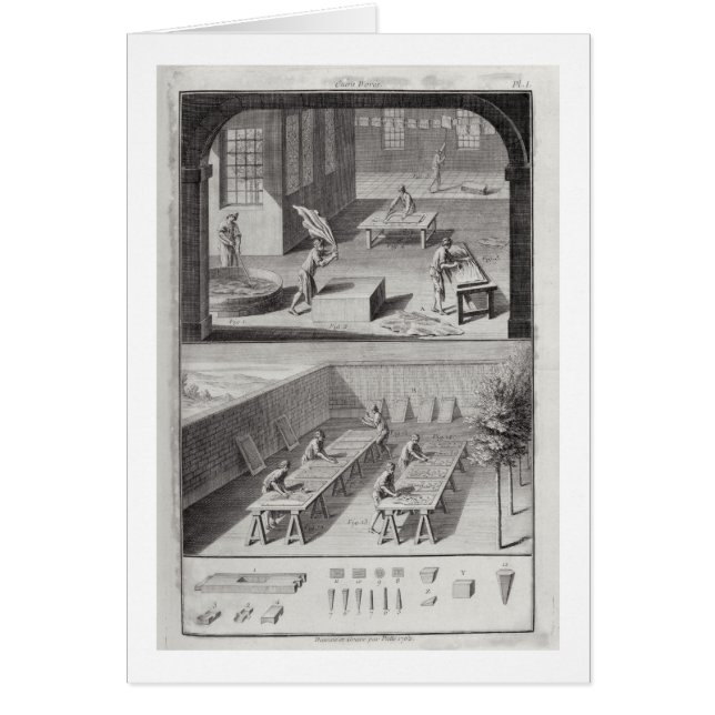 Leather tanning, from the 'Encyclopedia' by Denis (Front)