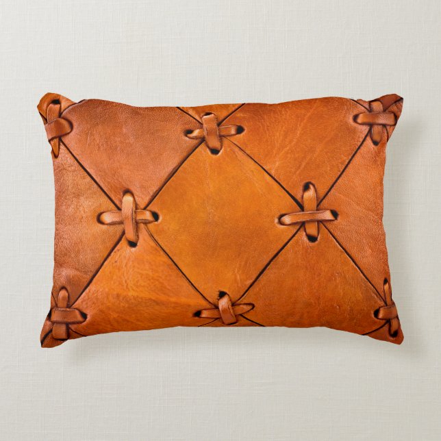 Leather texture. accent pillow (Front)