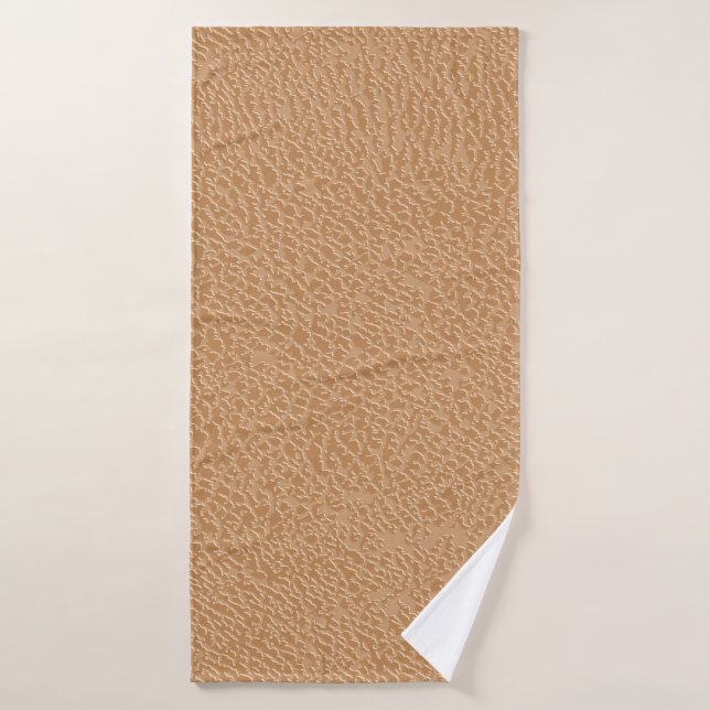 Leather texture background. Brown leather texture. Bath Towel (Bath Towel)