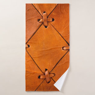Leather texture. bath towel