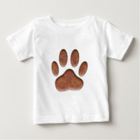 Leather Texture Dog Paw Print