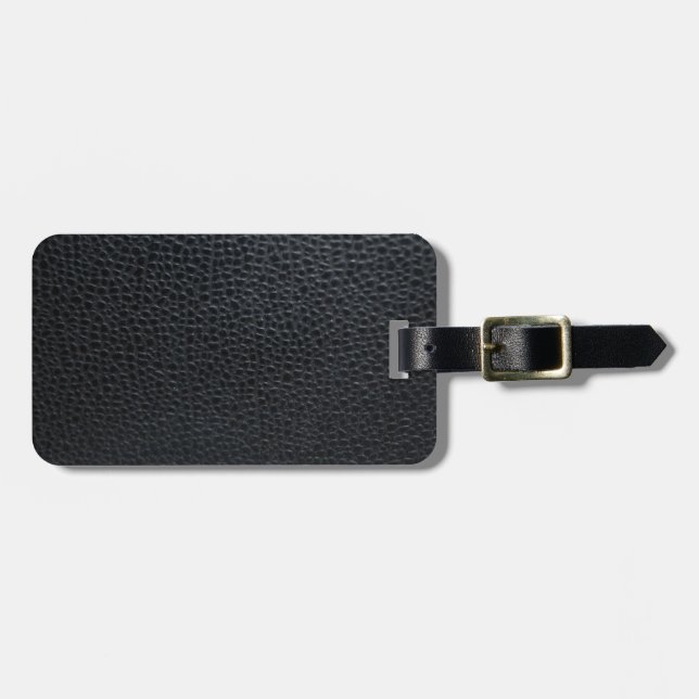 Leather Texture Luggage Tag (Front Horizontal)