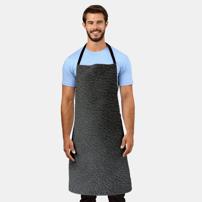 leather texture pattern apron (Worn)