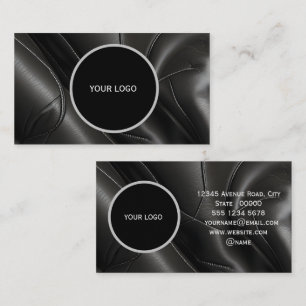 Leather texture pattern business card